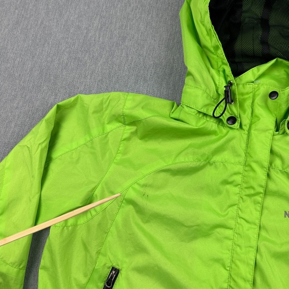 The North Face Jacket Womens Medium Green Raintex Hyvent DT Hooded Raincoat - Picture 3 of 16